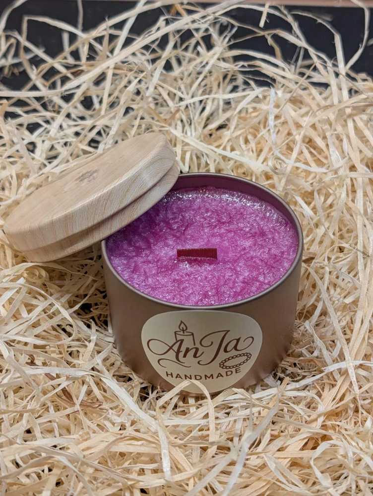 Rose gold plechovka - pivoňka